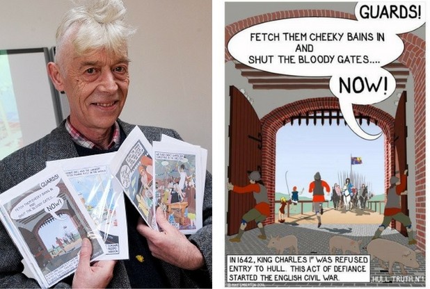Quirky Hull Truth postcards will be sold from a wheelbarrow in Humber Street